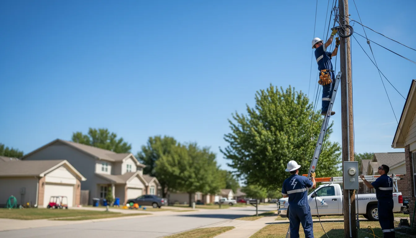 Residential electrician providing installation services in Wauneta, NE